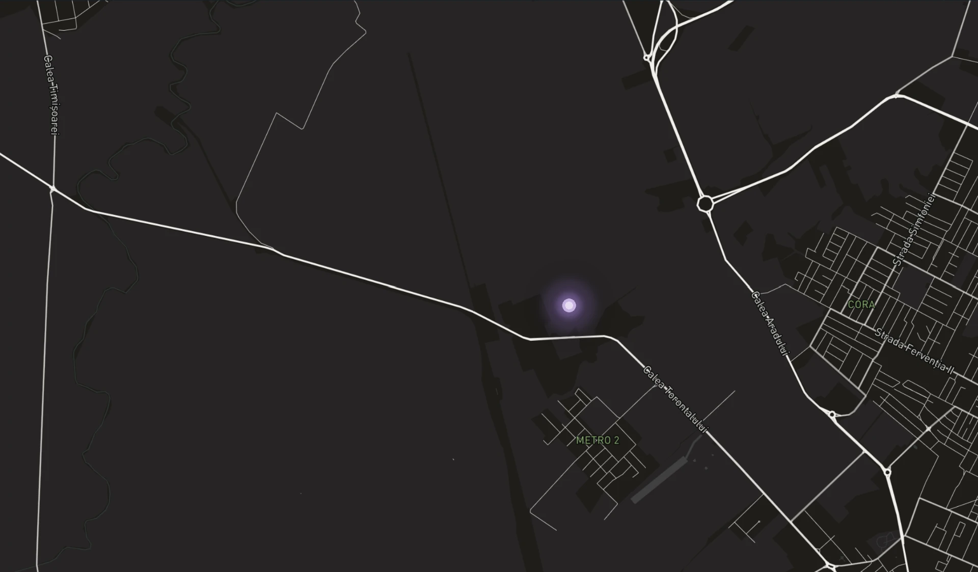 Detailed map showing WestEnd Park Timișoara near Calea Torontalului